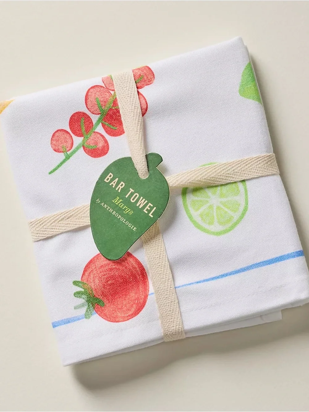 Anthropologie Margs on Margs Bar Towel Frozen Limes Pizza Tomato